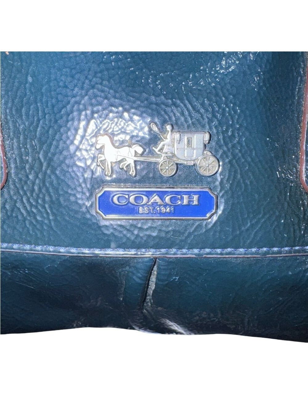 Coach Madison Sabrina Satchel 14178 Cobalt Blue 2 way - Picture 14 of 17